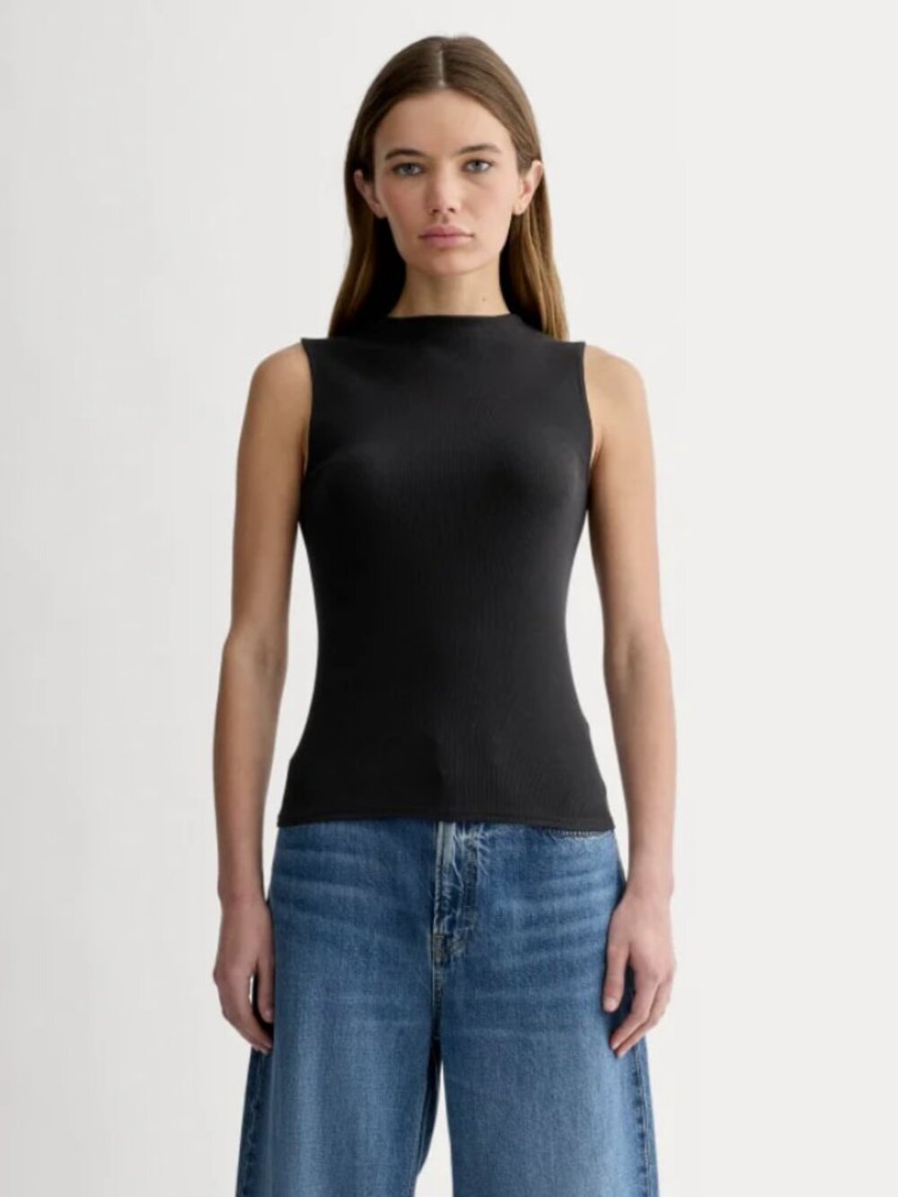 Luxe Rib Funnel-Neck Tank - Picture 7 of 7